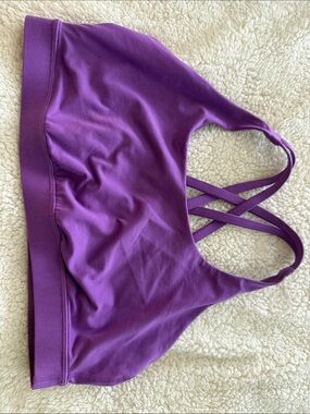 lululemon athletica Purple Crisscross Strap Sports Bra